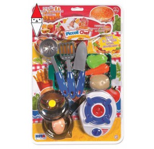 , , , GIOCO DI IMITAZIONE RONCHI SUPERTOYS SET CUCINA PICCOLI CHEF BLISTER