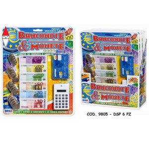 , , , GIOCO DI IMITAZIONE RONCHI SUPERTOYS  BLS BANCONOTE E MONETE