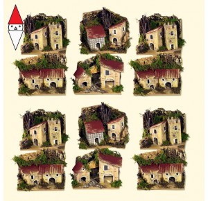 , , , NATALE ROSSI-ROSA GRUPPO CASE CM. 10X6X8 (CONF. SCATOLA 12 PZ)