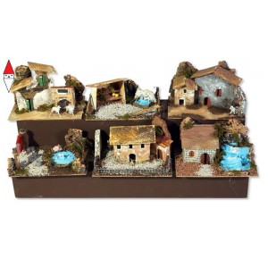 , , , NATALE ROSSI-ROSA GRUPPO CASE CM. 15X10X7/10 (CONF. SCATOLA 6 PZ)