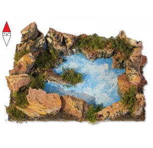 , , , NATALE ROSSI-ROSA LAGO CM. 14X20X6