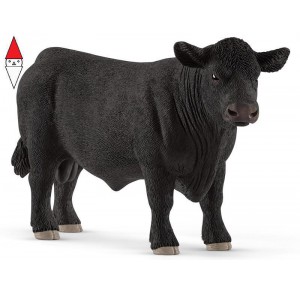 , , , ACTION FIGURE SCHLEICH TORO BLACK ANGUS (SERIE FARM WORLD FATTORIA)