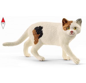 , , , ACTION FIGURE SCHLEICH GATTO AMERICANO A PELO CORTO (SERIE FARM WORLD FATTORIA)