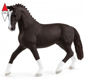 , , , ACTION FIGURE SCHLEICH GIUMENTA HANNOVERIAN NERO    (SERIE HORSE CLUB CAVALLI)