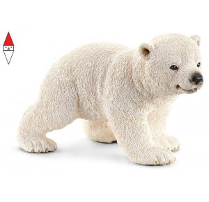 , , , ACTION FIGURE SCHLEICH CUCCIOLO DI ORSO POLARE CHE CAMMINA (SERIE WILD LIFE)