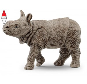 , , , ACTION FIGURE SCHLEICH CUCCIOLO DI RINOCERONTE INDIANO (SERIE WILD LIFE)