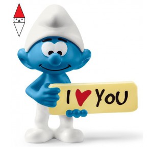 , , , ACTION FIGURE SCHLEICH PUFFO I LOVE YOU (SERIE PRE SCHOOL SMURFS PUFFI)