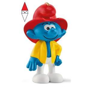 , , , ACTION FIGURE SCHLEICH PUFFO POMPIERE (SERIE PRE SCHOOL SMURFS PUFFI)