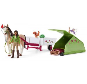 , , , ACTION FIGURE SCHLEICH IL CAMPEGGIO DI SARAH (SERIE HORSE CLUB CAVALLI)