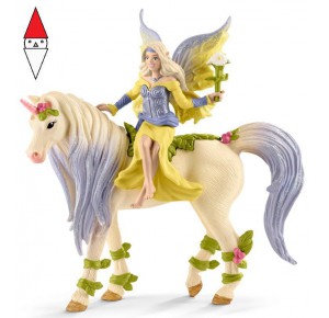, , , ACTION FIGURE SCHLEICH SERA CON UNICORNO DAI FIORI (BAYALA)