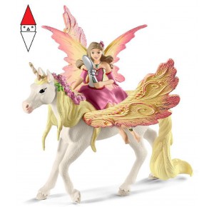 , , , ACTION FIGURE SCHLEICH FEYA CON UNICORNO PEGASO (BAYALA)