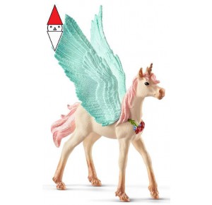 , , , ACTION FIGURE SCHLEICH PEGASO UNICORNO DECORATO, CUCCIOLO (SERIE BAYALA)