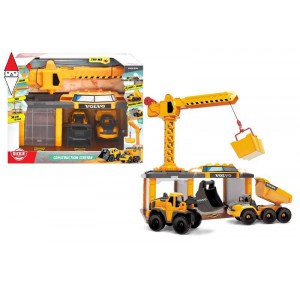 , , , SIMBA VOLVO CONSTRUCTION STATION CON 3 VEICOLI 16.5 CM LUCI E SUONI