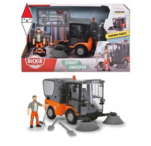 , , , MODELLINO SIMBA SPAZZATRICE STRADALE KARCHER IN SCALA 1:24 CON PERSONAGGIO