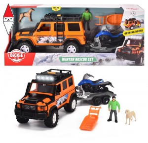 , , , JEEP QUAD SIMBA WINTER RESCUE SET CM. 38 LUCI E SUONI PERSONAGGIO E ACCESSORI