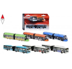 , , , MODELLINO SIMBA MAJORETTE MAN CITY BUS+SIEMENS AVENIO TRAM CM. 20 6 ASST.