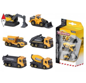 , , , MODELLINO SIMBA MAJORETTE VOLVO CONSTRUCTION SET 3 PZ ASSORTIMENTO