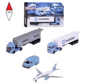 , , , MODELLINO SIMBA MAJORETTE MAERSK TRANSPORT VEICOLI - 3 ASSORTIMENTO