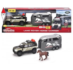 , , , MODELLINO SIMBA MAJORETTE GRAND SERIES LAND ROVER + RIMORCHIO PER CAVALLI