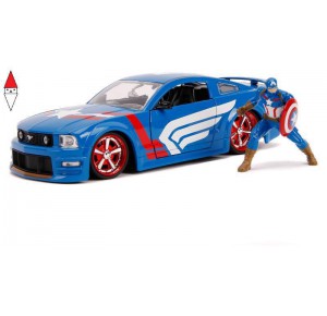 , , , MODELLINO SIMBA MARVEL CAPTAIN AMERICA 2006 FORD MUSTANG GT IN SCALA 1:24