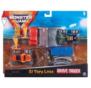 , , , MODELLINO SPIN-MASTER MONSTER JAM PLAYSET STUNT IN SCALA 1/70