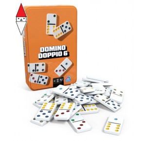 , , , GIOCO DA TAVOLO SPIN-MASTER EG CLASSICI DOMINO DA VIAGGIO, IN CONFEZIONE METALLO