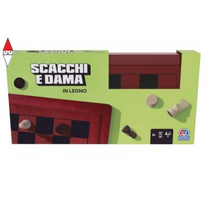 , , , GIOCO DA TAVOLO SPIN-MASTER EG CLASSICI DAMA E SCACCHI IN LEGNO DELUXE