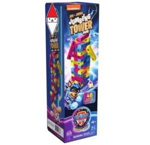 , , , GIOCO DA TAVOLO SPIN-MASTER PAW PATROL MOVIE JUMBLING TORRE IL LEGNO