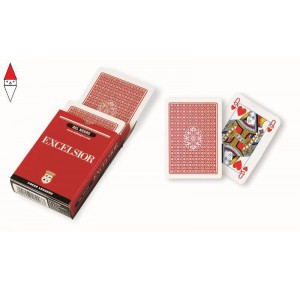 , , , CARTE DA GIOCO TEODOMIRO DAL NEGRO EXCELSIOR A1 ROSSO