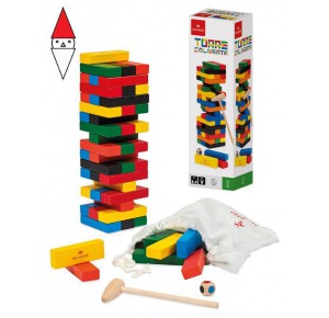 , , , GIOCO DA TAVOLO TEODOMIRO DAL NEGRO TORRE COLORATA 3 IN 1