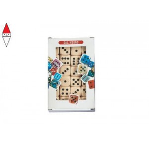 , , , CARTE DA GIOCO TEODOMIRO DAL NEGRO ASTUCCIO 15 DADI PUNTATI AVORIO MM.22