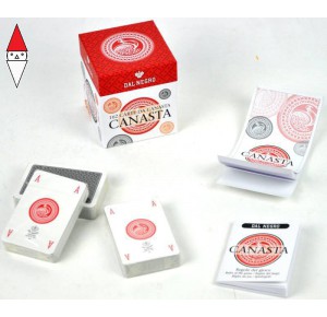 , , , CARTE DA GIOCO TEODOMIRO DAL NEGRO SET CARTE CANASTA CON SCATOLA IN CARTONE