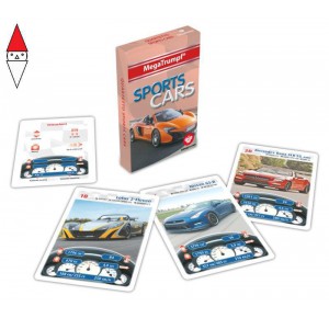 , , , CARTE DA GIOCO TEODOMIRO DAL NEGRO QUARTETTI MEGA TRUMPF SPORT CARS