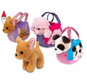 , , , PELUCHE TEOREMA CANE IN BORSETTA 3MDL 17CM