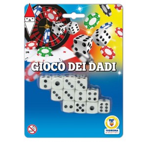 , , , CARTE DA GIOCO TEOREMA CASINO GAMES DADI 12 PZ