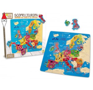 , , , PRIMA INFANZIA TEOREMA (IMPORTAZIONE) SCOPRI L EUROPA PUZZLE 17 PZ STACCABILI