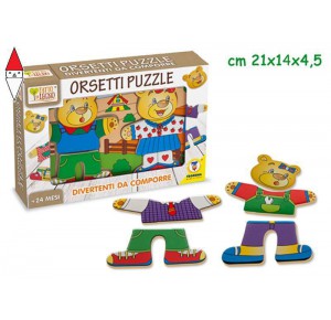 , , , PRIMA INFANZIA TEOREMA (IMPORTAZIONE) PUZZLE ORSETTI 24PZ 20.3X13.5X4 CM