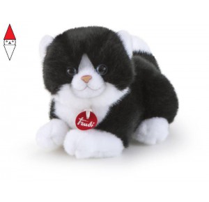 , , , PELUCHE TRUDI TRUDINO GATTO BIANCO/NERO XS