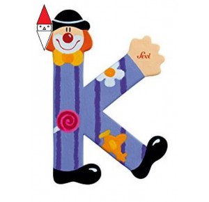 , , , PRIMA INFANZIA TRUDI LETTERA K CLOWN CM 10