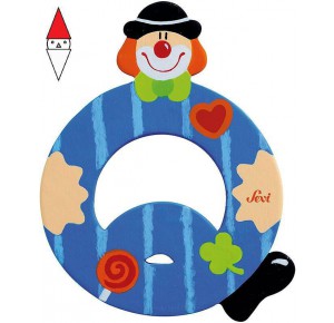 , , , PRIMA INFANZIA TRUDI LETTERA Q CLOWN CM 10