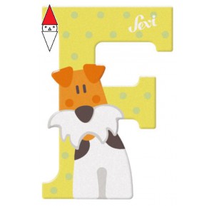 , , , PRIMA INFANZIA TRUDI LETTERA F FOX TERRIER CM 10