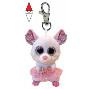 , , , PELUCHE PORTACHIAVI TY BEANIE BOOS CLIPS NINA