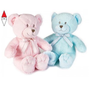 , , , PELUCHE VENTURELLI ORSETTO BABY GRANDE ROSA/AZZURRO
