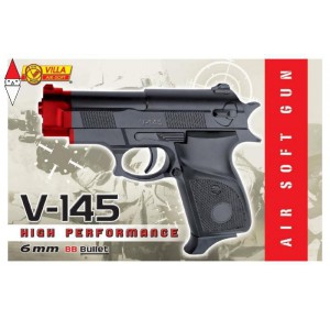 , , , GIOCO DI IMITAZIONE VILLA PISTOLA AIR-SOFT V-145