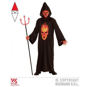 , , , PARTY E CARNEVALE WIDMANN COSTUME SKELETON DEVIL (TUNICA CON CAPPUCCIO)