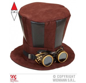 , , , PARTY E CARNEVALE WIDMANN CILINDRO STEAMPUNK CON OCCHIALI