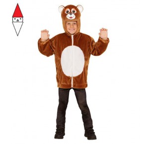 , , , PARTY E CARNEVALE WIDMANN ORSO IN PELUCHE (FELPA CON CAPPUCCIO E MASCHERA)