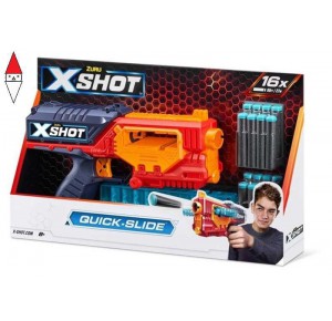 , , , GIOCO DI IMITAZIONE ZURU X-SHOT QUICK SLIDE (16DARTS) OPEN BOX