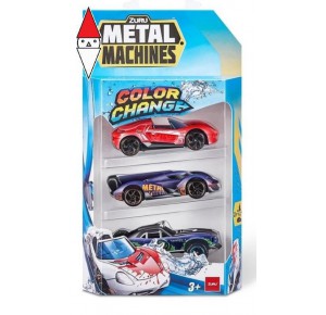 , , , VEICOLO GIOCATTOLO ZURU METAL MACHINES S4 MULTI CAR COLOR CHANGE 3PK