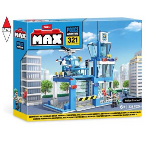 , , , VEICOLO GIOCATTOLO ZURU MAX CITY PLAYSET POLICE 321 PEZZI